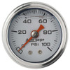 Autometer 1-1/2in Pressure Gauge 0-100psi- White 2177