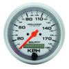 Autometer 3-3/8in U/L Speedometer 190KPH Metric 4487-M