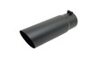 Gibson Exhaust Black Ceramic Single Wal l Angle Exhaust Tip 500379-B