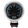 Equus 3-3/8 Dia Tachometer 8000 RPM Black Dial E6078