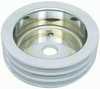 Racing Power Co-Packaged Polished Alum BBC Triple Groove Crank Pulley SWP R8849POL
