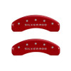 Mgp Caliper Cover 14- Silverado 1501 Caliper Covers Red 14005SSILRD