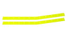 Fivestar 88 MD3 Monte Carlo Wear Strips Flourescent Yel 021-400-FY