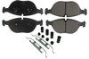 Centric Brake Parts Posi-Quiet Semi-Metallic Brake Pads with Hardwar 104.0682