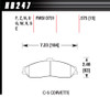 Hawk Brake Performance Street Brake Pads (4) HB247Z.575