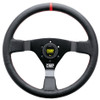 Omp Racing, Inc. WRC Steering Wheel Black and Red .350 Dia Grip OD/1980/NR