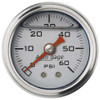 Autometer 1-1/2in Pressure Gauge - 0-60psi - Silver Face 2179