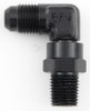 Fragola #10 x 1/2 MPT 90 Deg Swivel Adapter Black 499110-BL
