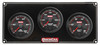 Quickcar Racing Products Redline 3 Gauge Panel OP/WT/VOLT 69-3017