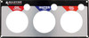 Allstar Performance Repl 3 Gauge Panel OP/WT/OT ALL80126