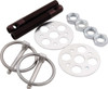 Allstar Performance LW Alum Hood Pin Kit 3/8in Black ALL18473