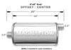 Magnaflow Perf Exhaust Stainless Muffler 2.5in Offset In/Center Out 14326
