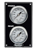 Quickcar Racing Products Mini Brake Bias Gauge Panel Vertical Black 61-105
