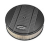 Holley 14 x 3 Air Cleaner Finned Bowtie Black 120-164
