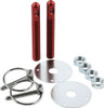 Allstar Performance Alum Hood Pin Kit 1/2In Red All18501