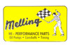 Melling 1960 Nostalgic Metal Sign - Yellow (Flag Man) 1960