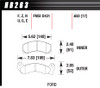 Hawk Brake Performance Street Brake Pads (4) HB263F.650