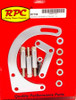 Racing Power Co-Packaged 55-69 SBC Steel Low Mt Alt Bracket Chrome R7758