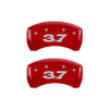 Mgp Caliper Cover 10-14 Mustang Base Caliper Covers Red 10198SM37RD