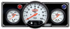 Quickcar Racing Products 2-1 Gauge Panel OP/WT w/ 5in Tach Black 61-6731