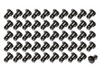 Triple X Race Components Oval Head Button Alum Black .500 Long 50 Pack CH-4401-50BLK