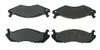 Centric Brake Parts Posi-Quiet Semi-Metallic Brake Pads with Hardwar 104.0203