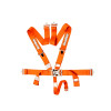Racequip 5pt Harness Set LandL Orange SFI 711041