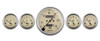 Autometer A/B 5pc. Gauge Kit w/Mech. Speedo 1808