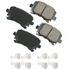 Akebono Brake Corporation Brake Pads Rear Audi A3 06-10 Quattro 06-09 EUR1348A