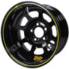 Aero Race Wheels 15x8 1in 5.00 Black w/ 3 Tabs for Mudcover 52-185010T3