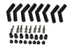 Pertronix Ignition Ceramic Spark Plug Boot Kit 45-Deg 8pk Black 8563HT-8