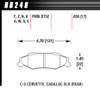 Hawk Brake Performance Street Brake Pads (4) HB248Z.650