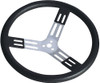 Longacre 15in. Steering Wheel Black With Bumps Nat. Fi 52-56820