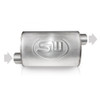 Stainless Works Muffler 3in Center In/ 3in Offset Out TM5C3C3O