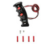 Hurst Shifter Handle - Pistol Grip Plate Billet Black 1539004