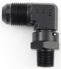 Fragola #10 x 3/8 MPT 90 Deg Swivel Adapter Black 499111-BL