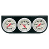 Equus 2.0 Dia Triple Gauge Set w/Black Panel E8200