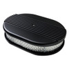 Billet Specialties Air Cleaner Small Oval Ribbed Black BLK15630
