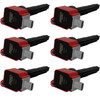 Msd Ignition Coils 6pk Ford Eco-Boost 2.7 V6 Red 82606