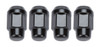 Gorilla 4 Lugnuts Acorn Bulge 1/2 Black 41187BCB