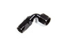 Fragola Hose Fitting #10 90 Deg. to #8 Hose Black 229009-BL