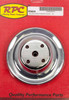 Racing Power Co-Packaged Chrome Steel Water Pump Pulley Long SBC 6.3 Dia R9604
