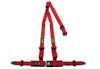Omp Racing, Inc. Strada 3 Harness Red Bolt in Push Button Exit DA509061