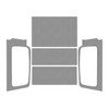 Design Engineering 2004-06 Jeep Wrangler LJ Headliner Kit Gray 50605
