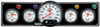 Quickcar Racing Products 3-1 Gauge Panel OP/WT/OP /FP w/5in Tach Black 61-6751