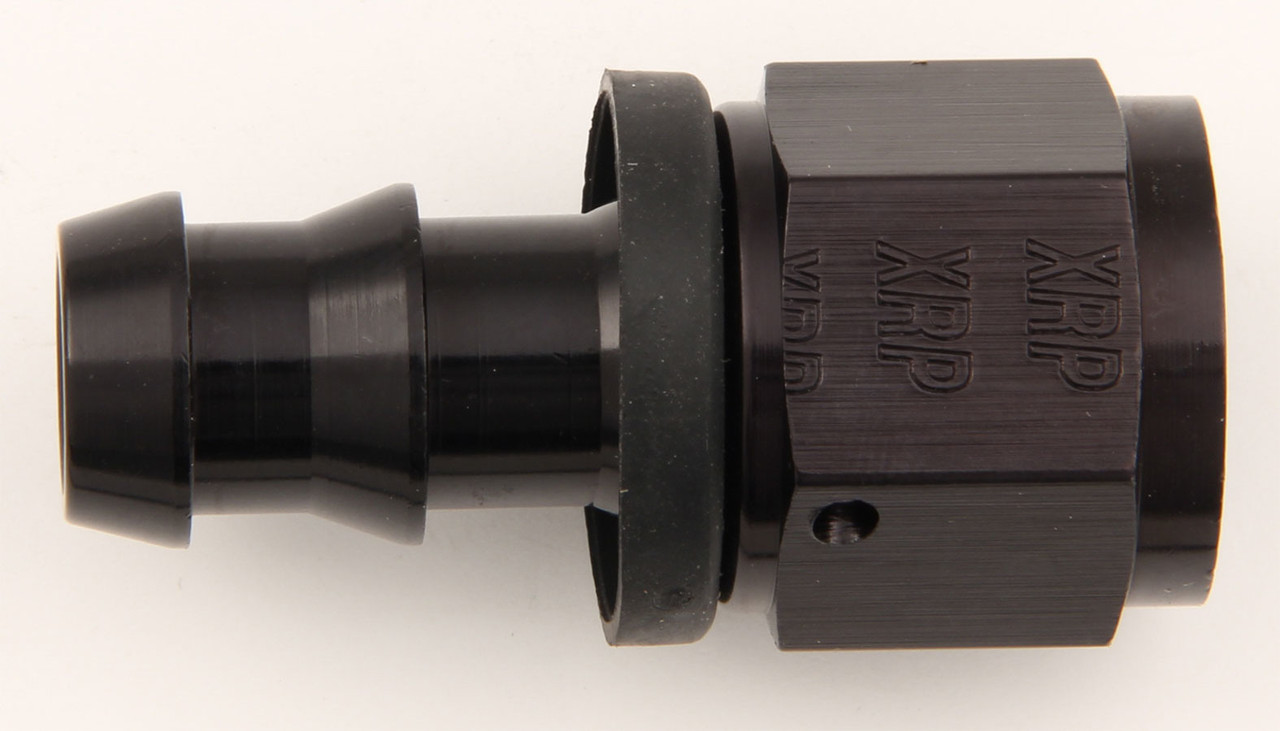 Xrp-Xtreme Racing Prod. #6 Str Push-On Hose End Black 230006BB
