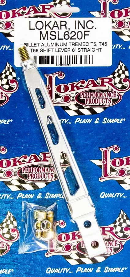 Lokar Shift Lever TKO 500-600 Aluminum 6in Brushed MSL620F