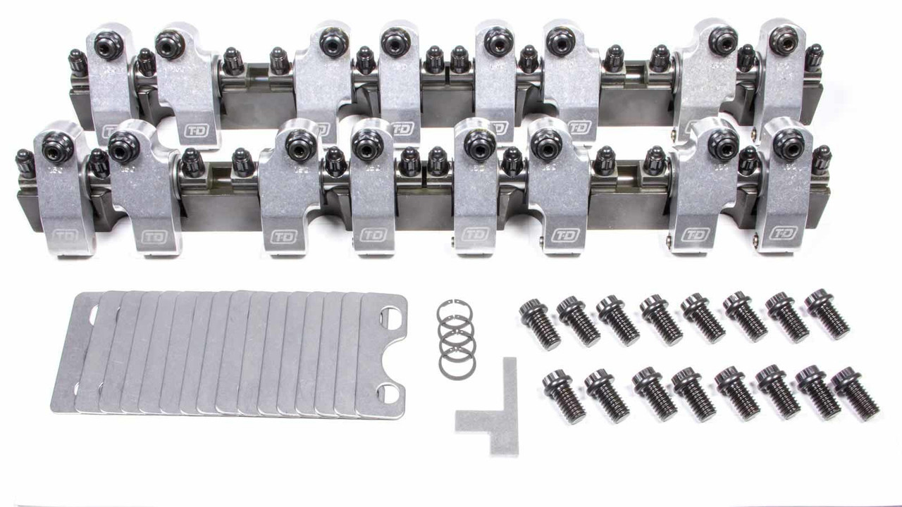T and D Machine SBC Shaft Rocker Arm Kit - 1.5/1.5 Ratio 2300-150/150