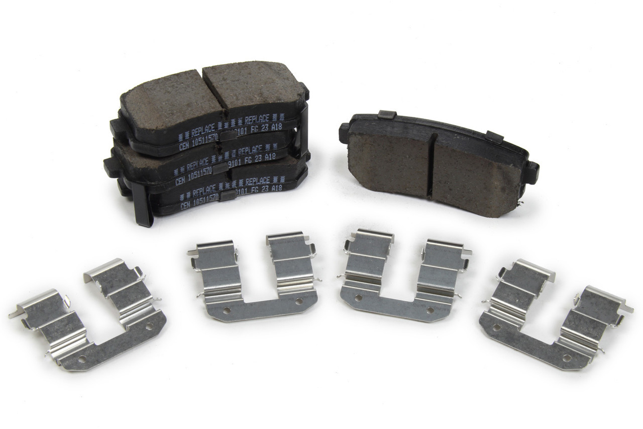 Posi-Quiet Ceramic Brake Pads with Shims & Har
