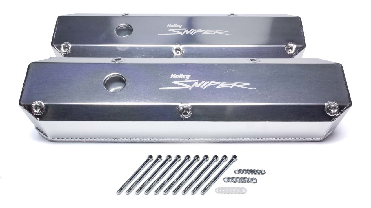 Holley Sniper Fabricated Valve Covers SBM Tall 64-91 890003
